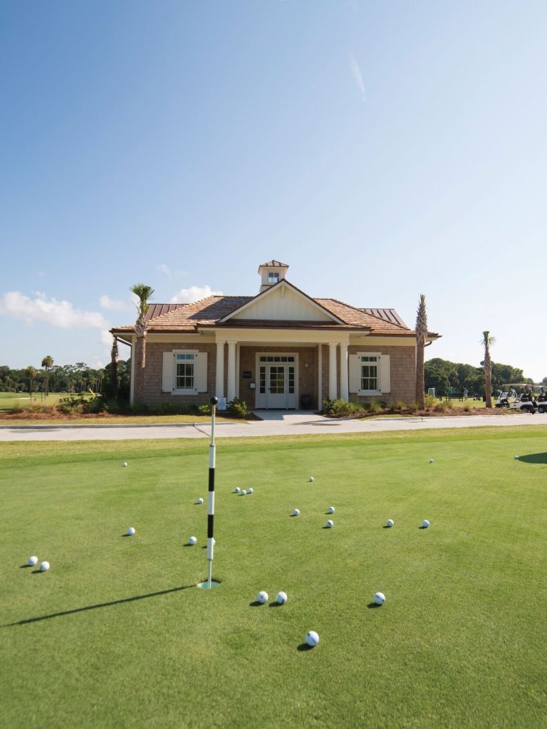Man and the Golf learning center 
